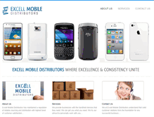 Tablet Screenshot of excellmobiledistributors.com